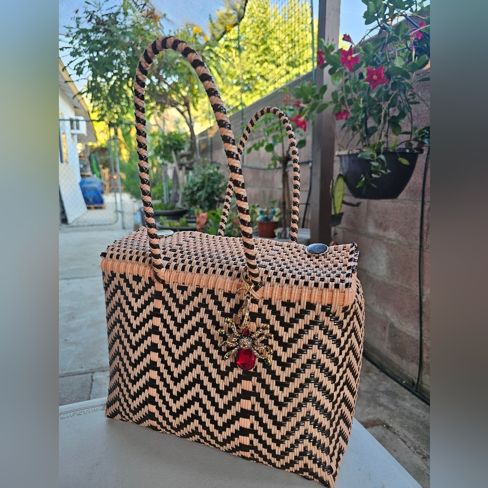 Elegant Chevron Woven Tote